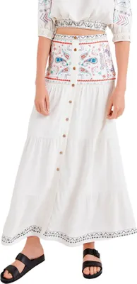 Immagine prodotto di DESIGUAL Gonna da donna in viscosa, bianca GR65228 - Taglia: XS