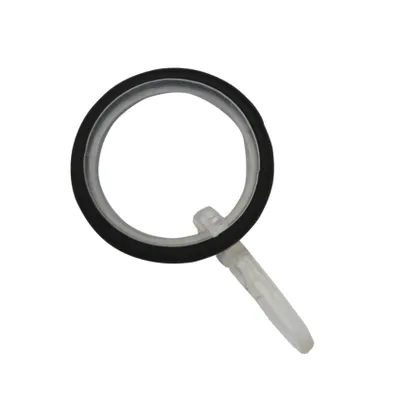 Immagine prodotto di Anelli per tende Gardinia Kreta con inserto scorrevole, nero opaco, 27/35 mm