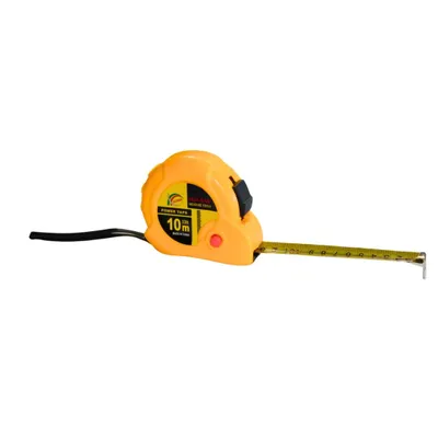 Produktbild von Taschenrollbandmaß 2/5/10 m, Maßband mit Rücklaufautomatik, Stahlband, Gürtelclip, Metallhaken, Rollmeter für Handwerker