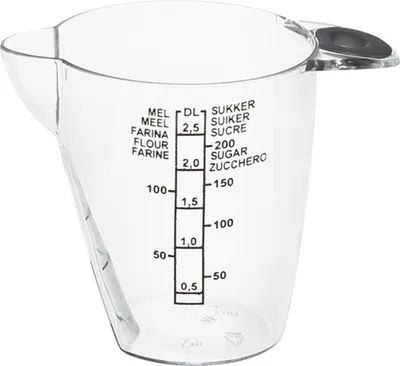 Produktbild von plast team Messbecher, 0,25 Liter, transparent