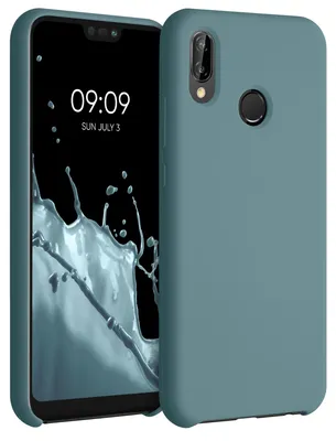 Produktbild von kwmobile Handyhülle für Huawei P20 Lite Hülle - Case Silikon - Kabelloses Laden - Schutzhülle Cover in Arctic Night