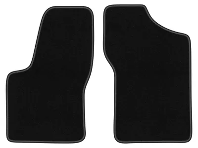 Productafbeelding van Velours voormatten voor Fiat Seicento 1998-2010 (hatchback) – 2-delig, zwart, op maat – Wielganizator BASIC