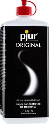 Produktbild von pjur ORIGINAL - Langanhaltendes, extra-samtiges Silikon-Gleitgel und Massageöl für mehr Genuss - kompatibel mit Latexkondomen (1.000ml)