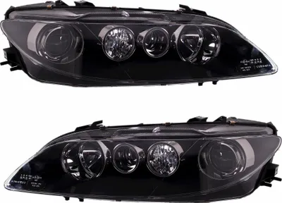 Produktbild von TYC Scheinwerfer Set für Mazda 6 7/2005-7/2007 H1 Schwarz LWR Stellmotor Halogen