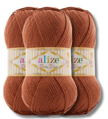 Produktbild von Alize 3x 100g Baby Best Wolle, Antipilling, Uni, Häkeln, Stricken (572)