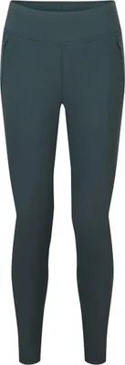 Dunkelgraue Leggings "Ineo Xt Pants - Reg Leg" von Montane; geeignet für Damen; mit seitlichen Taschen.