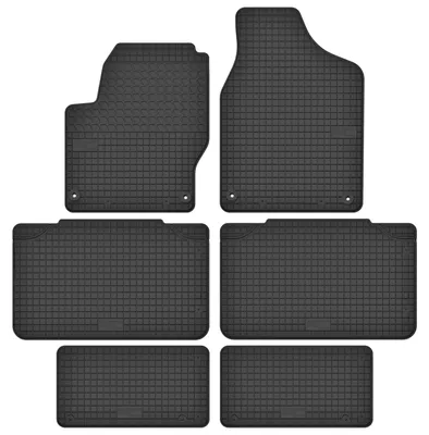 Produktbild von Gummi-Fußmatten für Volkswagen Sharan I 1995-2010 (Minivan) – Schwarz, passgenau – Wielganizator SolidTread