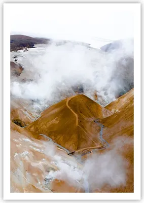 Produktbild von Poster - Poster ohne Rahmen - Berge Wolken Landschaft - 70x100 cm - Wand Bild - Wanddeko - Wandbilder - Kunstposter - Wandposter - Bilder - Kunstdruck - Wanddekoration - Wandbild - P2XPA70x100-4711