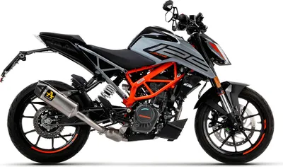Image de ARROW Échappement INDY RACE Titan pour KTM 125 Duke et KTM 390 Duke à partir de l'année modèle 2021-