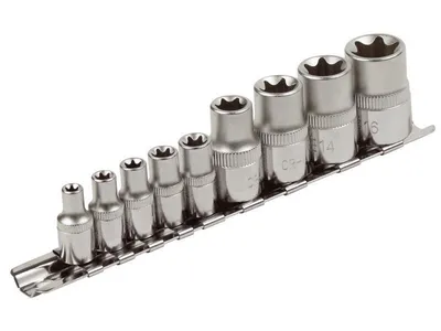Immagine prodotto di Chiave a bussola Extol Premium (8818114) TORX interna, set di 9, CrV
