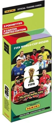 Obrázok produktu pre PANINI FIFA Majstrovstvá sveta vo futbale 2026™ TCG Blister, 3 balíčky, 24 kariet, vrátane 2 kariet v limitovanej edícii