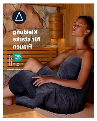 Produktbild von Damen Sauna Kilt in Übergrößen mit Klettverschluss