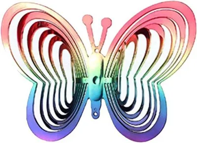 Produktbild von Windspinner Bunte Dekoration - Kinetisches Metall-Design