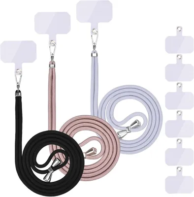 Imagen del producto de Cadena universal, ajustable y desmontable, disponible en 3 colores, para usar alrededor del cuello