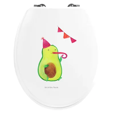 Produktbild von Mr. & Mrs. Panda WC Sitz Avocado Party Zeit - Weiß - Geschenk, Brille, Toilettendeckel, Geburtstag, Schulabschluss, Geburtstagsfeier, Happy Birthday, WC-Sitz, Klobrille