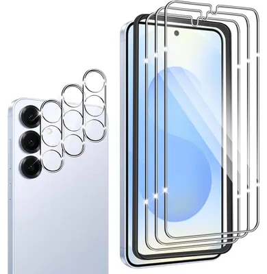 Image de Film de protection pour Samsung Galaxy S25 5G, 3 protections en verre trempé avec film pour l'appareil photo, dureté 9H, qualité HD