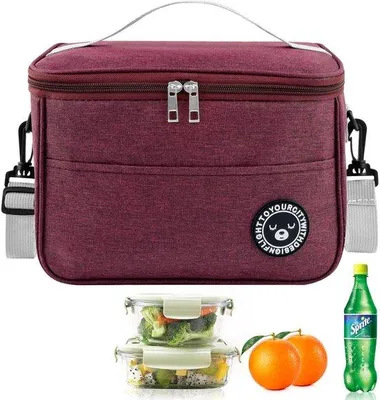 Immagine prodotto di Zaino termico da picnic da 6,4 litri, piccolo contenitore termico, borsa termica ermetica, borsa termica per il pranzo al lavoro, borsa termica con tracolla, comodo zaino termico da picnic per lavoratori, studenti e impiegati.