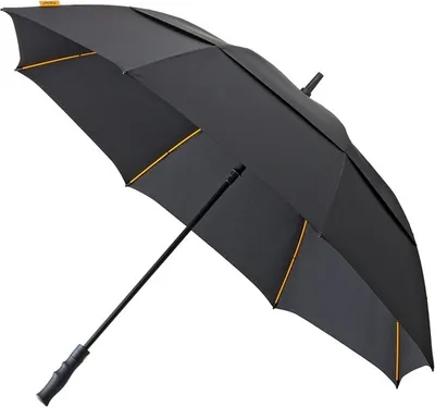Produktbild von Falcone Golf Regenschirm winddicht 130 cm Polyester schwarz