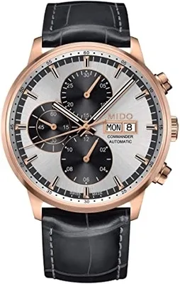 Produktbild von Mido M016.414.36.031.59 Herren-Armbanduhr, Roségold-Gehäuse, Leder-Armband