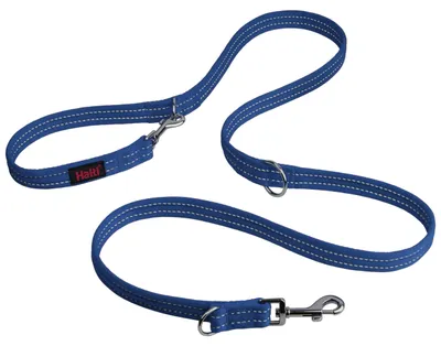 Productafbeelding van HALTI dubbele riem, multifunctionele hondenriem, met neopreen padding, kobaltblauw, 2 meter