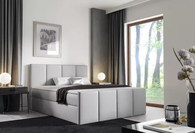 Obrázok produktu pre Posteľ s matracom a roštom LOLA - 140x220, svetlo šedá 1 + topper