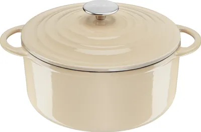 Produktbild von Tefal Lov Gusseisen Kochtopf 25 cm beige