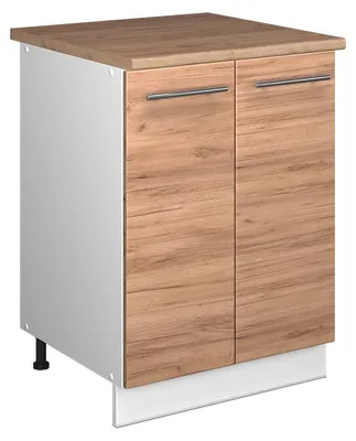 Zdjęcie produktu dla Szafka pod zlew Vicco Fame-Line Dąb goldkraft/Biały 60 cm, Model 65091