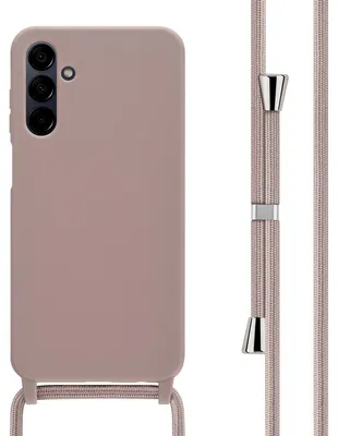 Imagen del producto de Funda de Silicona con Cuerda para Samsung Galaxy A15 (5G/4G) - Sand Pink