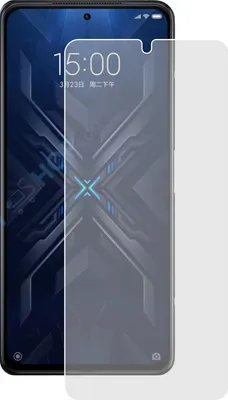 A screen protector is placed over a smartphone screen.