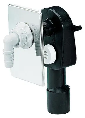 Immagine prodotto di Dallmer Wand-Waschgeräte-Siphon HL 400 Abdeckpl. a. ES 110x160mm DN 40/50