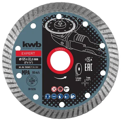 Obrázok produktu pre Kotúč diamantový 115 mm tenký KWB