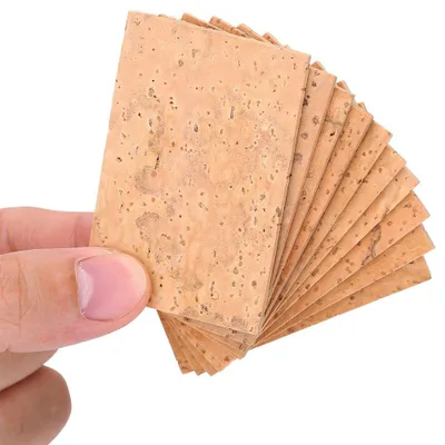 Produktbild von Korkplatte Korkblatt Korkdichtung - Für Alt- und Sopransaxophon - 10 Stück - Naturkork - Flexibel