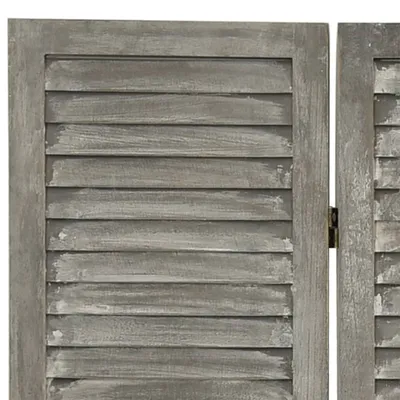 Produktbild von Möbel 6-tlg. Raumteiler Paravent Elegantes Design - Trennwand/Sichtschutz - Grau 214x166 cm Massivholz Top4906419