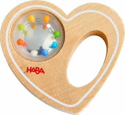 Produktbild von HABA Babywelt Rasselgreifling Herz 2013800001