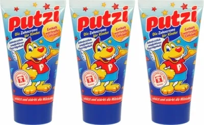 Produktbild von 3 x Zahncreme Putzi für Kinder 50ml Calcium
