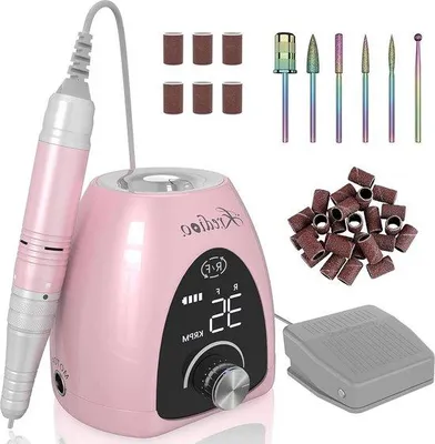 Productafbeelding van Elektrische manicure set, 6-in-1, oplaadbaar, met LED-display