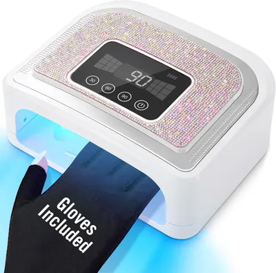 UV-Nagellampe, kabellos, 4 Timer, 30 LED, Weiß
