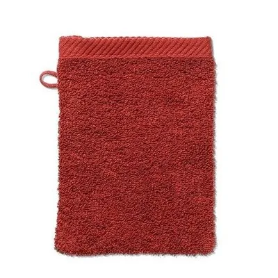 Produktbild von KELA Waschhandschuh Ladessa 100%Baumwolle karminrot 15,0x21,0cm KL-23317