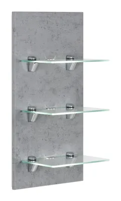 Produktbild von LED-Panel SANTINI beton mit 3 Glasablagen und Beleuchtung : Beton Varianten: Beton