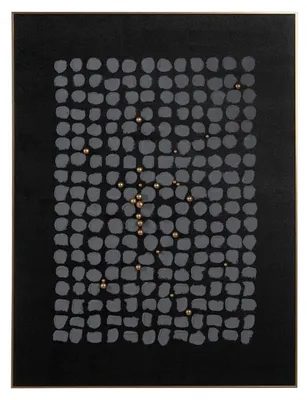 Zdjęcie produktu dla Obraz czarny szary abstrakcyjny 90 x 3,5 x 120 cm