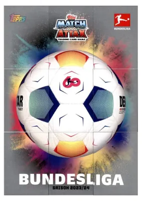 Immagine prodotto di Topps Match Attax Bundesliga - 2023/24 - Tutte e 9 le figurine puzzle (pallone ufficiale)