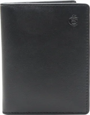 Produktbild von Esquire Leder Kartenetui Logo Credit Card Case Black schwarz