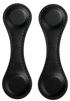 Magnetische Handtuchhalter aus Leder, 2 Stück, starke Clips