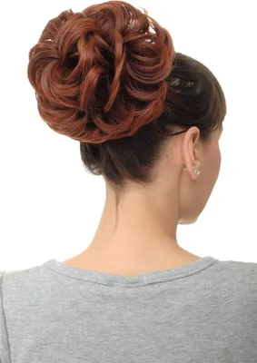 Produktbild von WIG ME UP Haarteil Dutt Haarrose Buschig Braun-Rot-Mix Q840-33T350