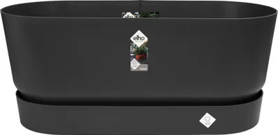 Produktbild von Pflanzkübel Greenville 4 Räder D.80 cm Living Schwarz - elho