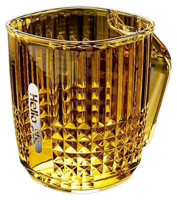 Produktbild von Mundspülbecher, bruchsicher, leicht zu reinigen, transparent, mit Griff, Badezimmeraccessoire