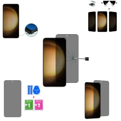 Produktbild von Für Samsung Galaxy S23 3D Curved PRIVACY Display LCD H9 Hart Glas Folie Panzer