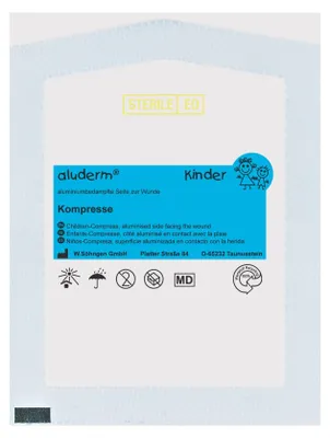 Produktbild von Kompresse Kinder aluderm 8x6cm