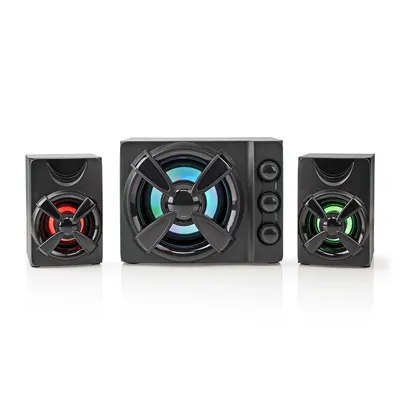 Immagine prodotto di Altoparlante da gioco Nedis - Canali dell'altoparlante: 2.1 - Alimentato via USB - Spina da 3,5 mm - 33 W - LED - Controllo del volume