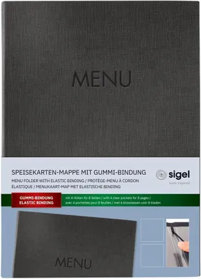 Immagine prodotto di sigel SM206 Cartella per menu sigel MENU, DIN A4, antracite